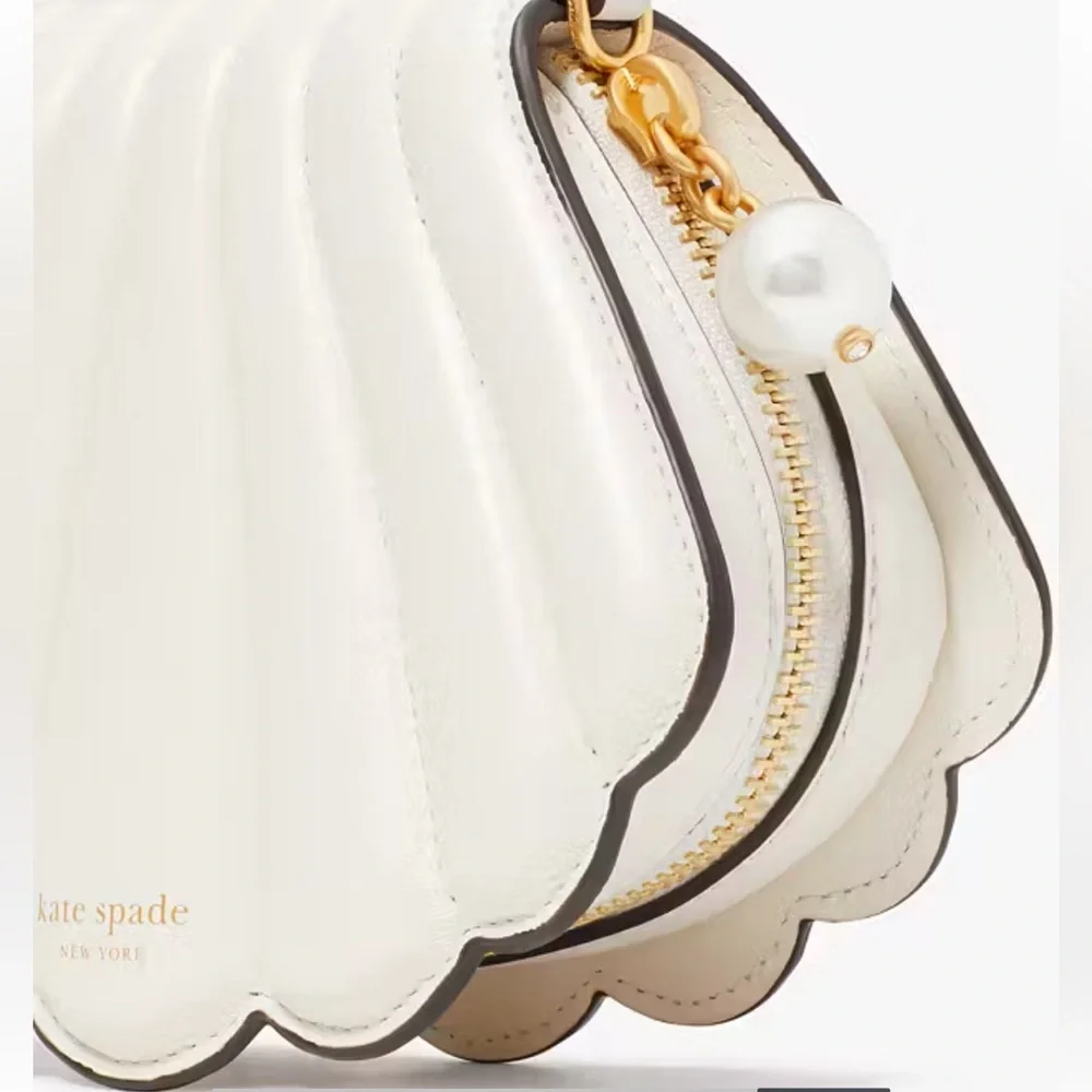 Kate Spade ‘ What The Shell Pearlized Leather 3D Crossbody’
